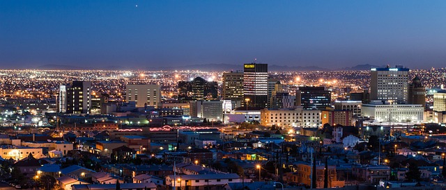 El Paso, TX at night