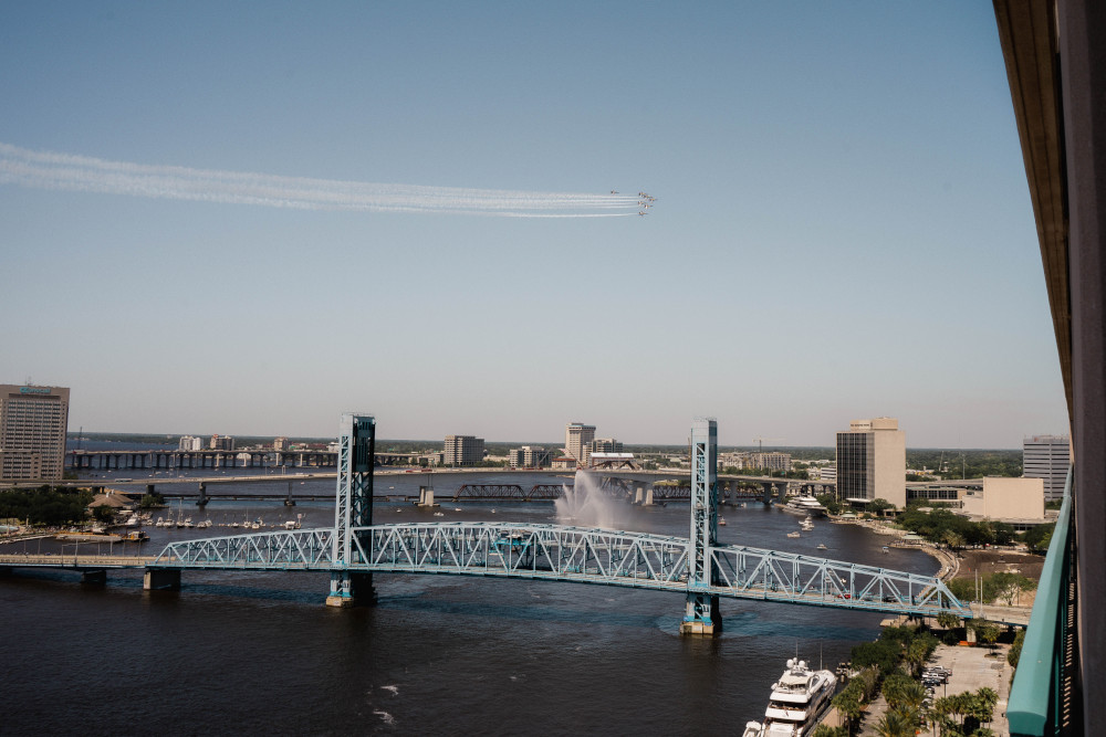 View of Jacksonville, Florida from above