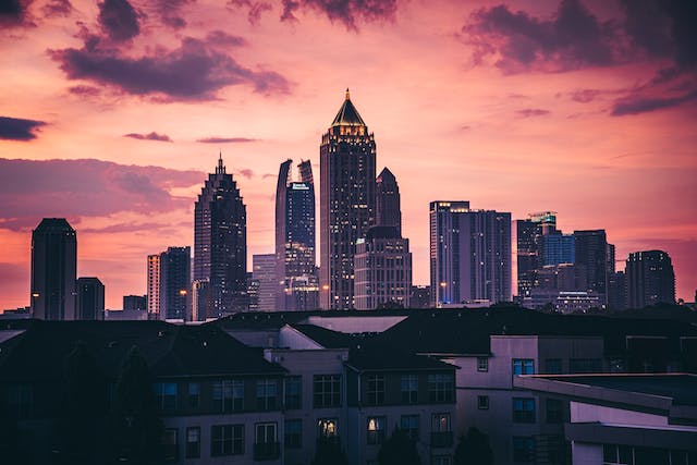 Atlanta, Georgia at sunset
