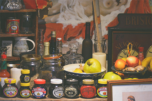 assorted jars and ingredients