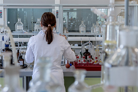 scientist working in laboratory