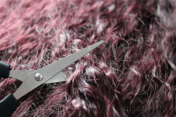 cutting hair