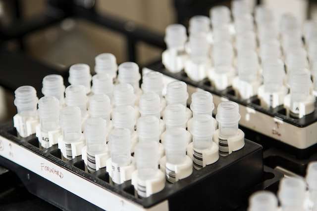 A set of drug test samples
