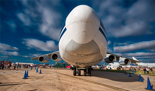 front of airplane