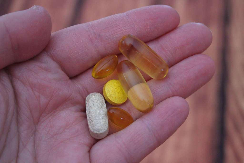 handful of vitamins