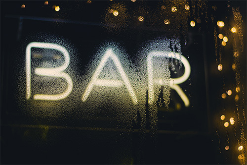 neon bar sign