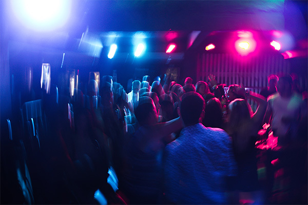 people dancing at a nightclub