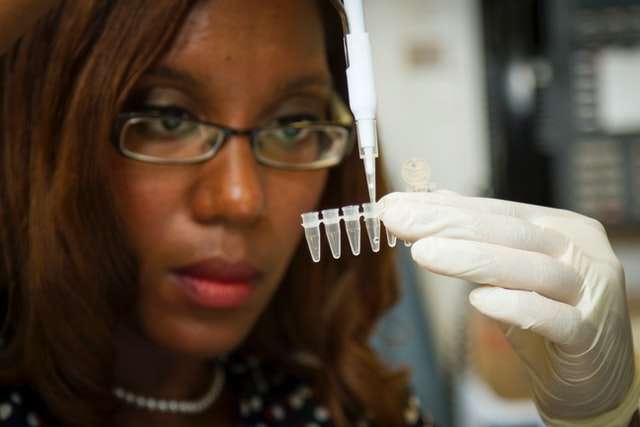 scientist conducting probation drug testing