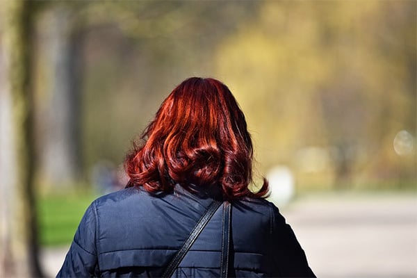 woman with red hair