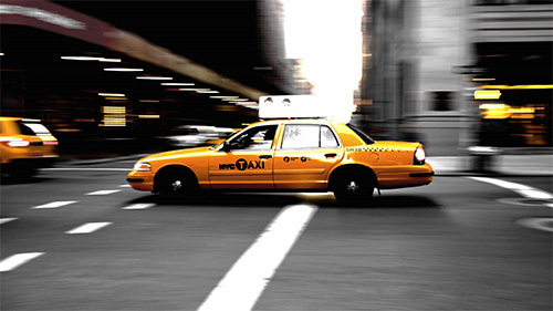 yellow taxi cab