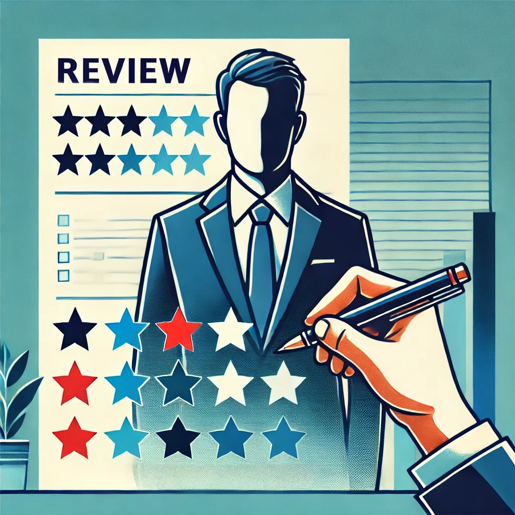 anonymous person leaving review on a form